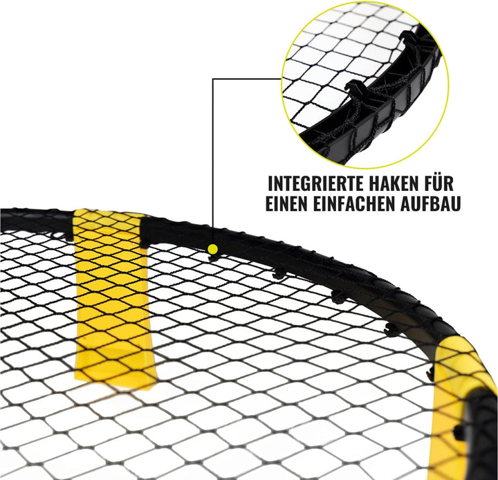 Hyperball Pro-Set mit 3 Bällen - Roundnet-Game zum Spielen im Freien, am Strand, Outdoor, enthält 1