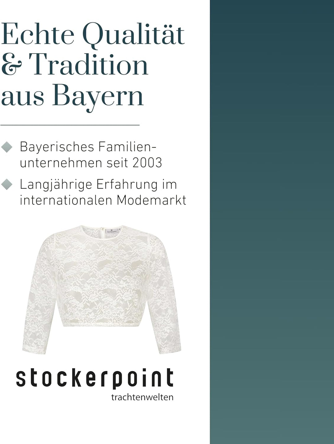 Stockerpoint Damen Akasha Dirndlbluse 34 Creme, 34 Creme