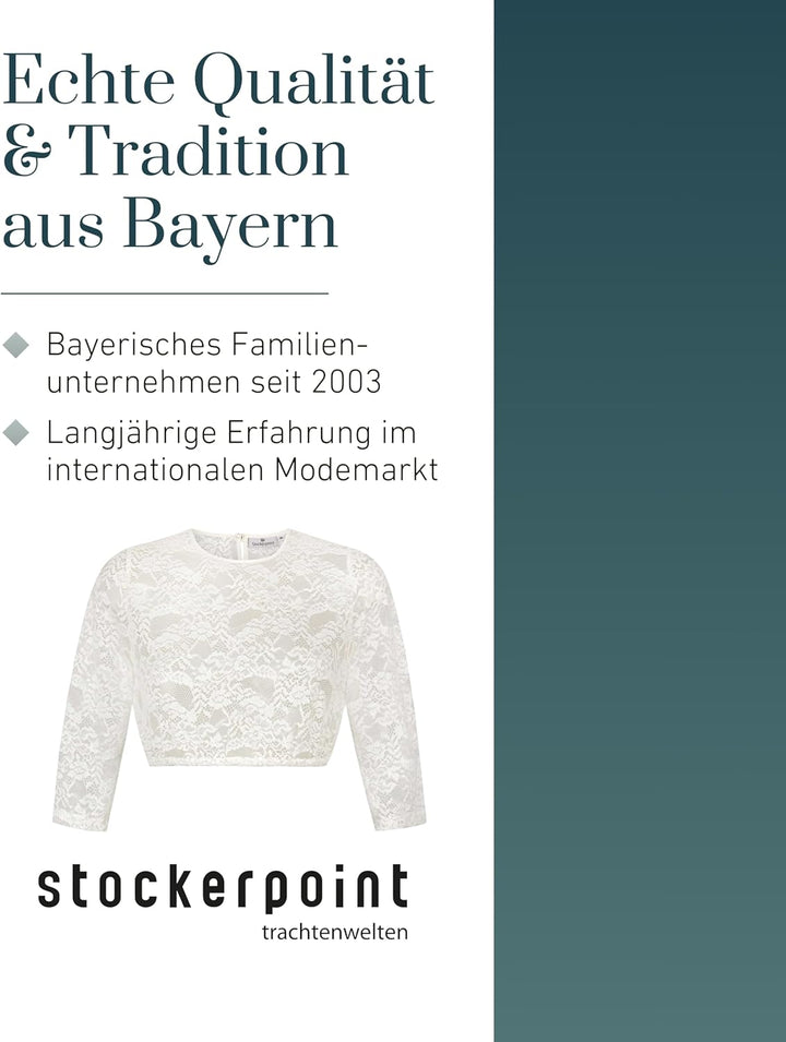 Stockerpoint Damen Akasha Dirndlbluse 34 Creme, 34 Creme
