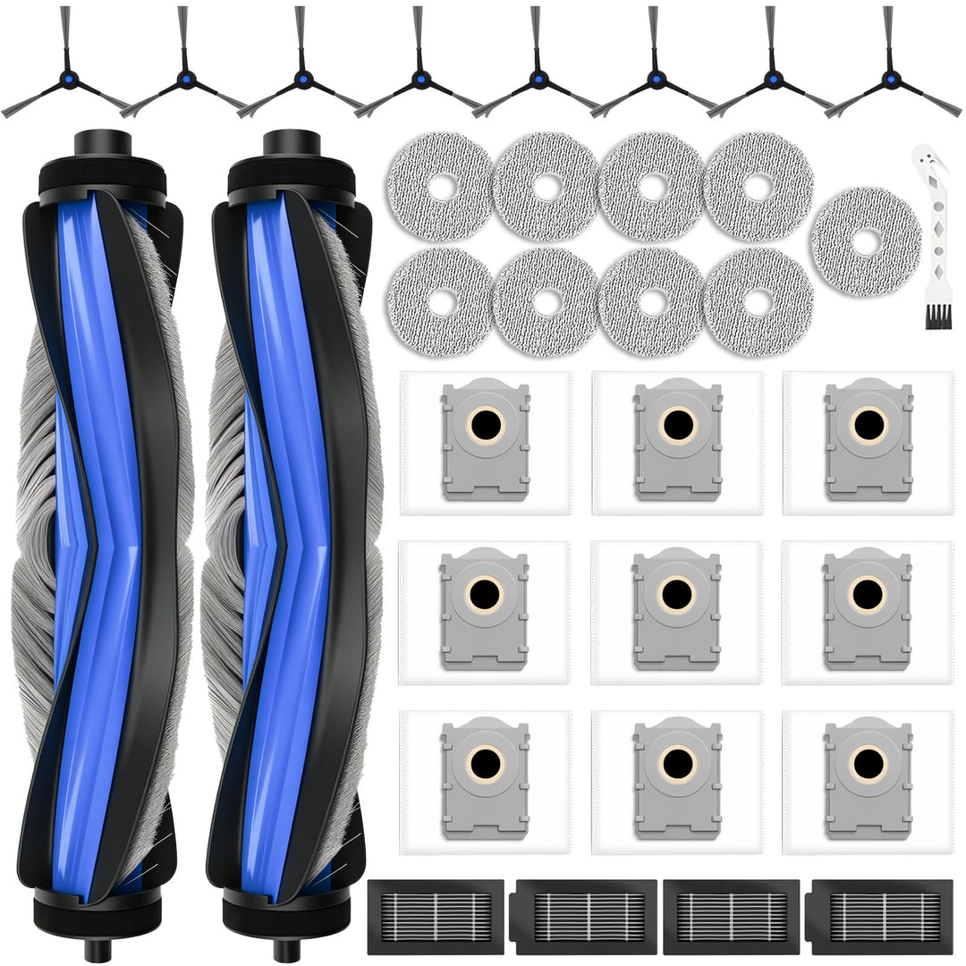 33 Stück Zubehörset für Deebot T50 PRO Omni/T50 Omni/T50 PRO Omni Gen2/T50 Omni Gen2, 2 Hauptbürste