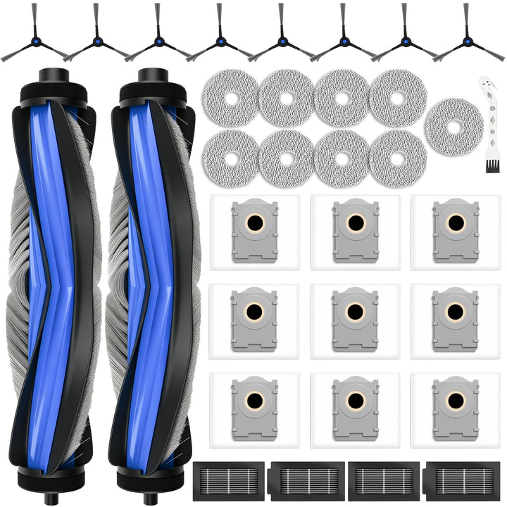 33 Stück Zubehörset für Deebot T50 PRO Omni/T50 Omni/T50 PRO Omni Gen2/T50 Omni Gen2, 2 Hauptbürste