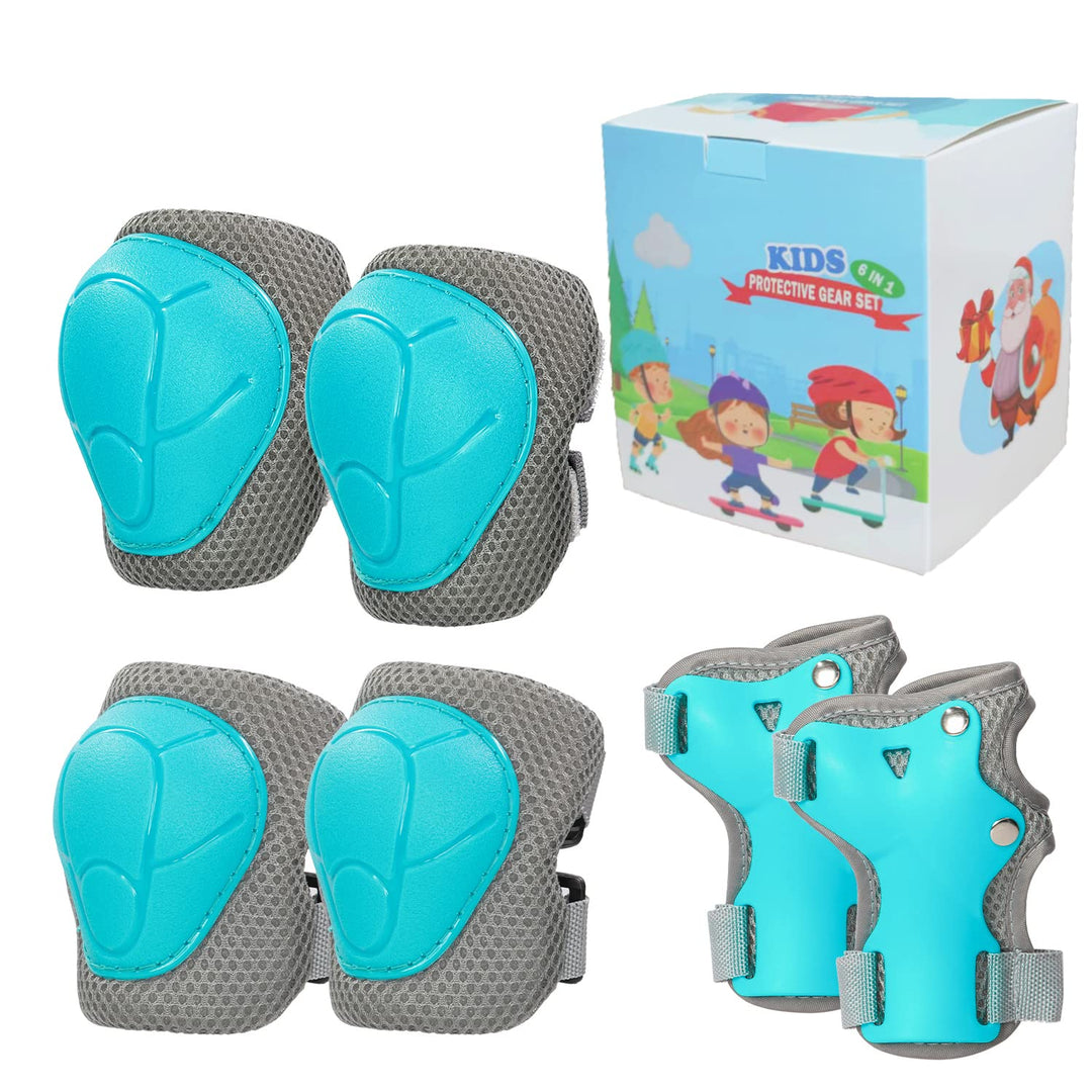 LANOVAGEAR Knieschoner Kinder 2-16 Jahre Schoner Inliner Kinder - Skate Protektoren Set-6er - Kniesc