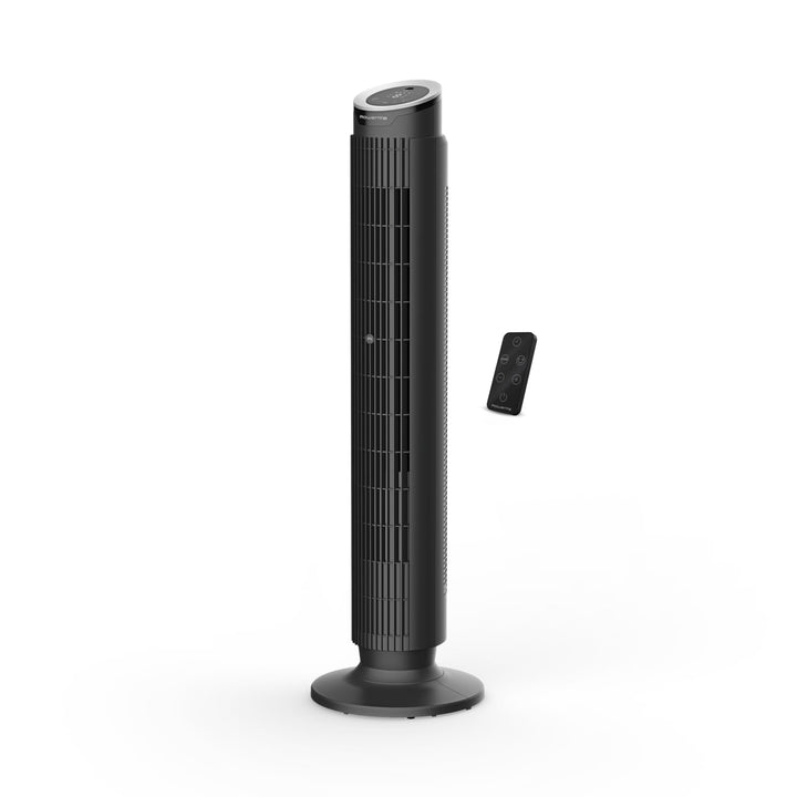 Rowenta Eole Silence Force, Tower Fan, Powerful Refreshment, Extremely Silent, Energy-Saving, Black