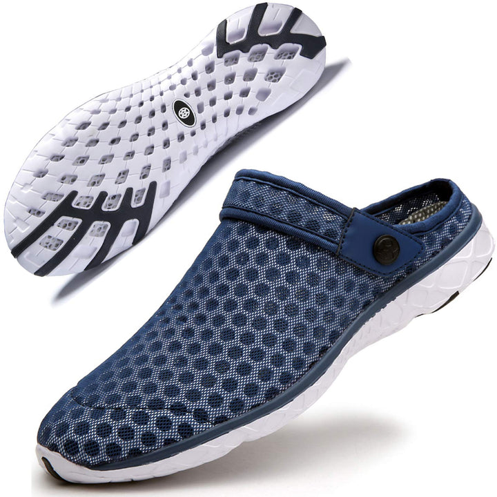 Unisex Clogs Hausschuhe Atmungsaktiv Mesh Pantoletten Sommer Beach Freizeit Schuhe rutschfest Weiche