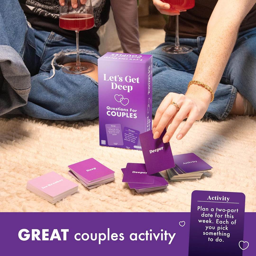 WHAT DO YOU MEME?, Let's get deep US, Exciting question Game for Couples, 3 Intimacy Levels, Ideal f