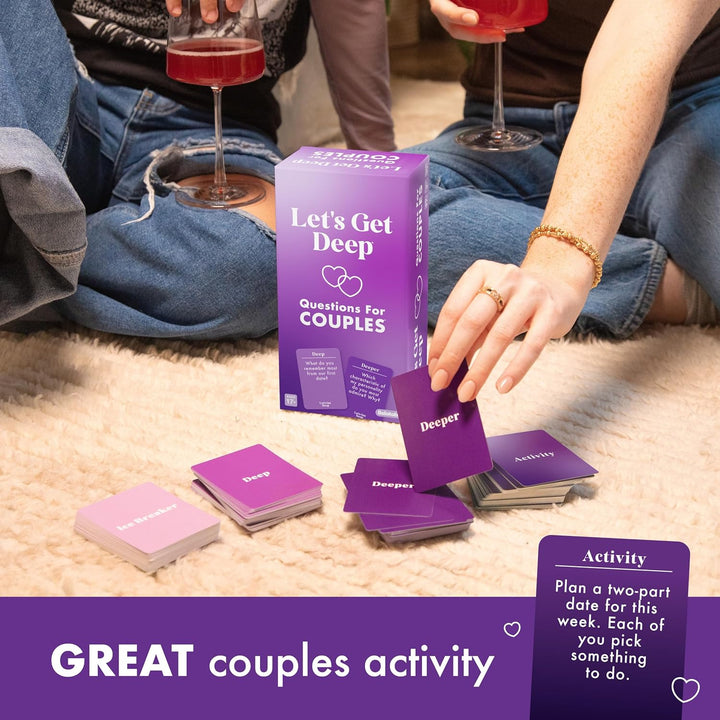 WHAT DO YOU MEME?, Let's get deep US, Exciting question Game for Couples, 3 Intimacy Levels, Ideal f