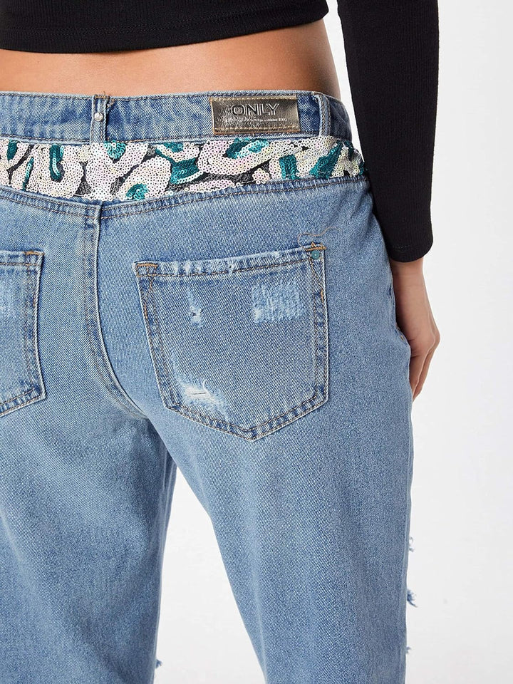 ONLY Damen Jeans Cass Blue Denim 28""32