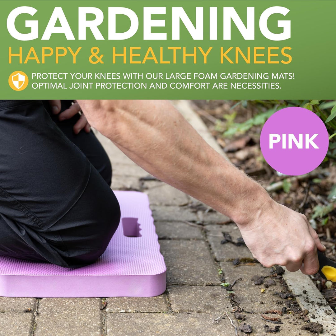 BLOSTM Pink Home & Garden Kniepolster – Kniepolster aus hochdichtem Schaumstoff mit 2 Texturen, Prem