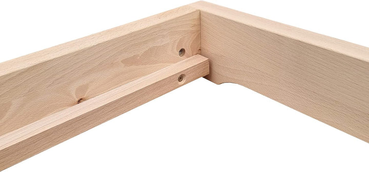 Erst-Holz Niederflurbett Jugendbett Studenten Futon Bodenbett 90x200 Buche Massivholz V-60.66-09, Au