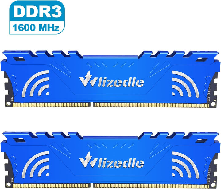 DDR3 Desktop Memory RAM 4GB 1600MHz CL11 UDIMM, PC Arbeitsspeicher PC3-12800 240-Pin 1,5V Non-ECC 2R