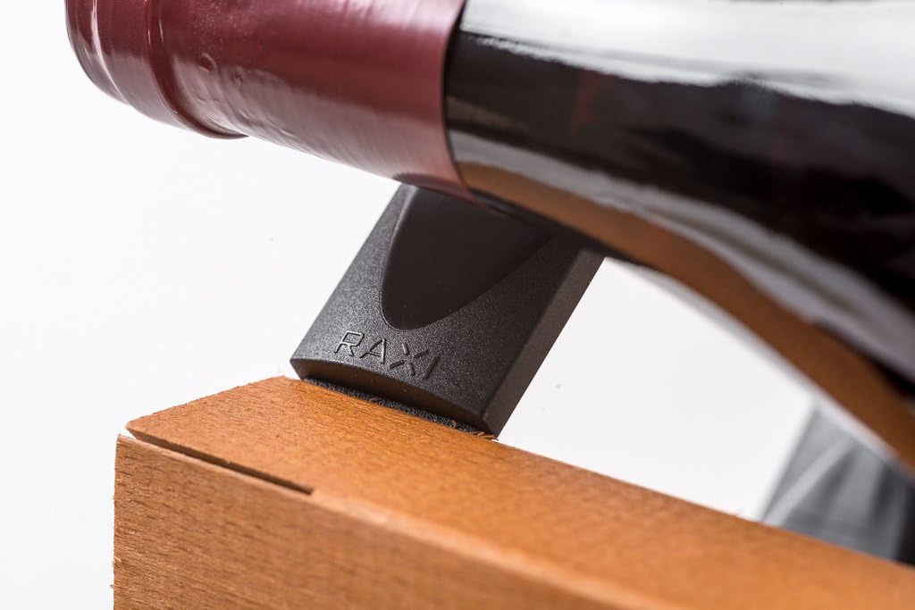 RAXI ™ Classic Premium Weinregal aus Holz mit luxuriösem Design/Flaschenregal für 9X Wein Flaschen -