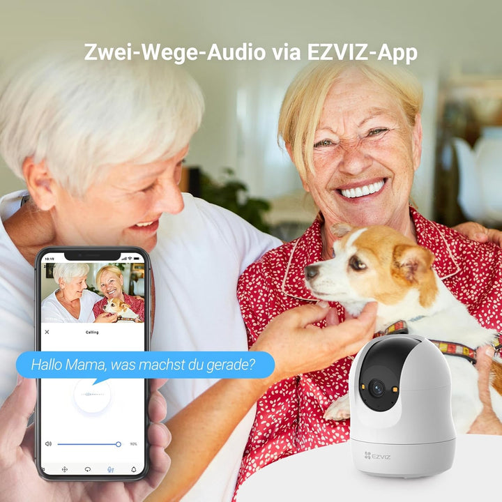 EZVIZ C6N G1 2K 360° Überwachungskamera für den Innenbereich, WiFi Kamera Indoor 3MP, Personenerkenn
