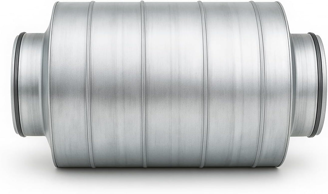 Easy Act Schalldämpfer Ø 200 mm, Länge 600 mm, effizienter Rohrschalldämpfer aus verzinktem Stahl zu