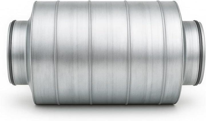 Easy Act Schalldämpfer Ø 200 mm, Länge 600 mm, effizienter Rohrschalldämpfer aus verzinktem Stahl zu