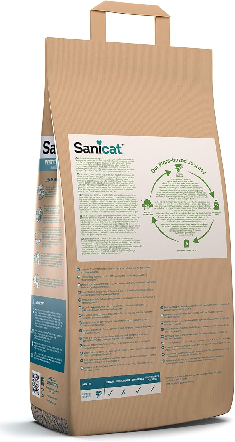 Sanicat Clean & Green Cellulose 20 L, Katzen Sachen