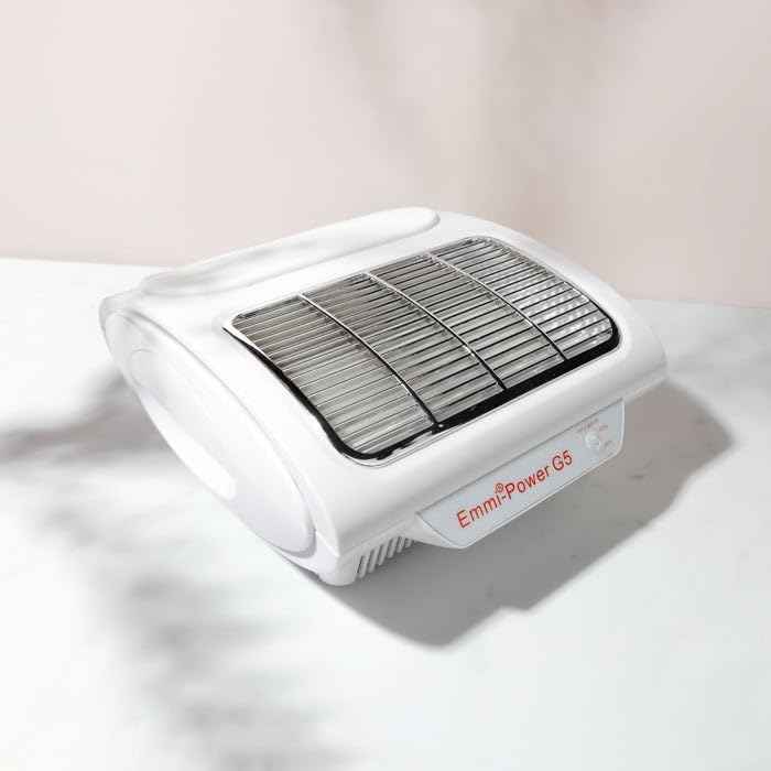 Emmi Nail Power G5 Staubabsaugung Nagelstudio elektrisch – leiser Staubabsauger mit Feinstaubfilter