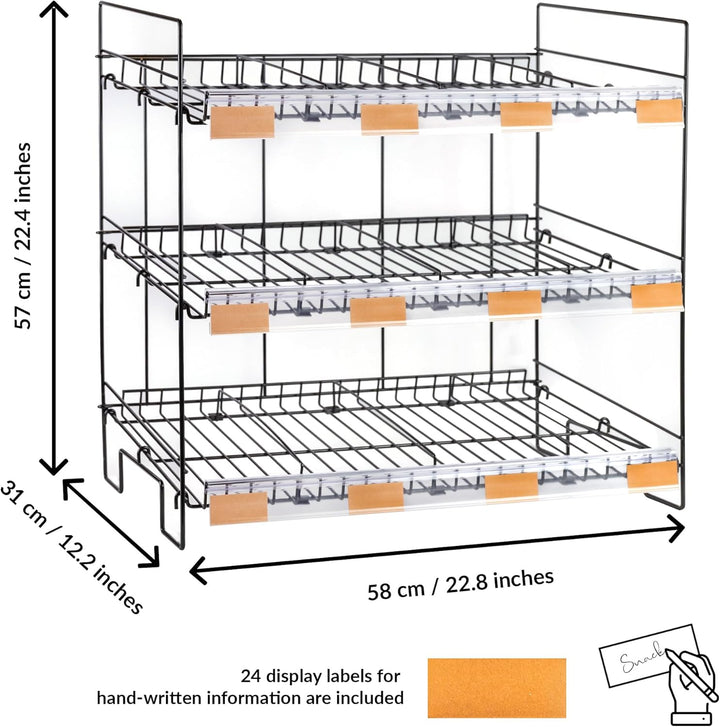 ODOXIA Regal für Süssigkeiten | Snack-Regal | Snackregal Für Die Theke | Organizer Für Süssigkeiten