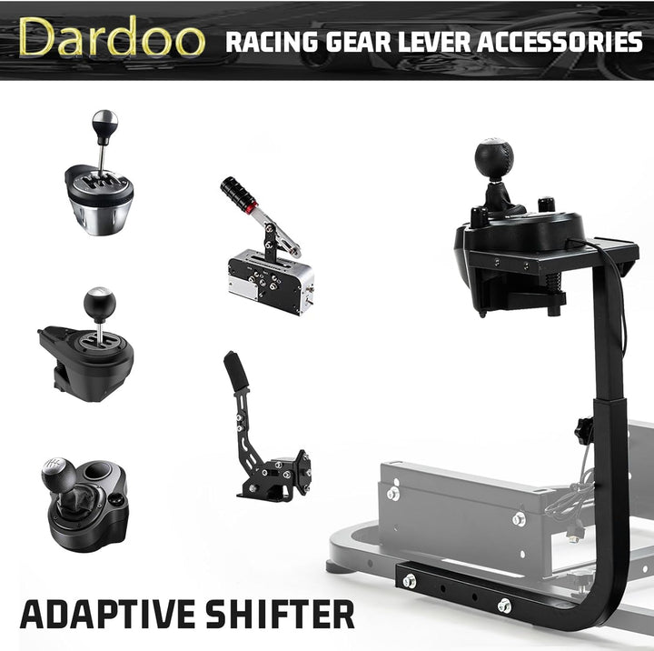 Dardoo Universal Shifter Mount Plattform für Rennsimulator - einstellbare Höhe, kompatibel mit Logit