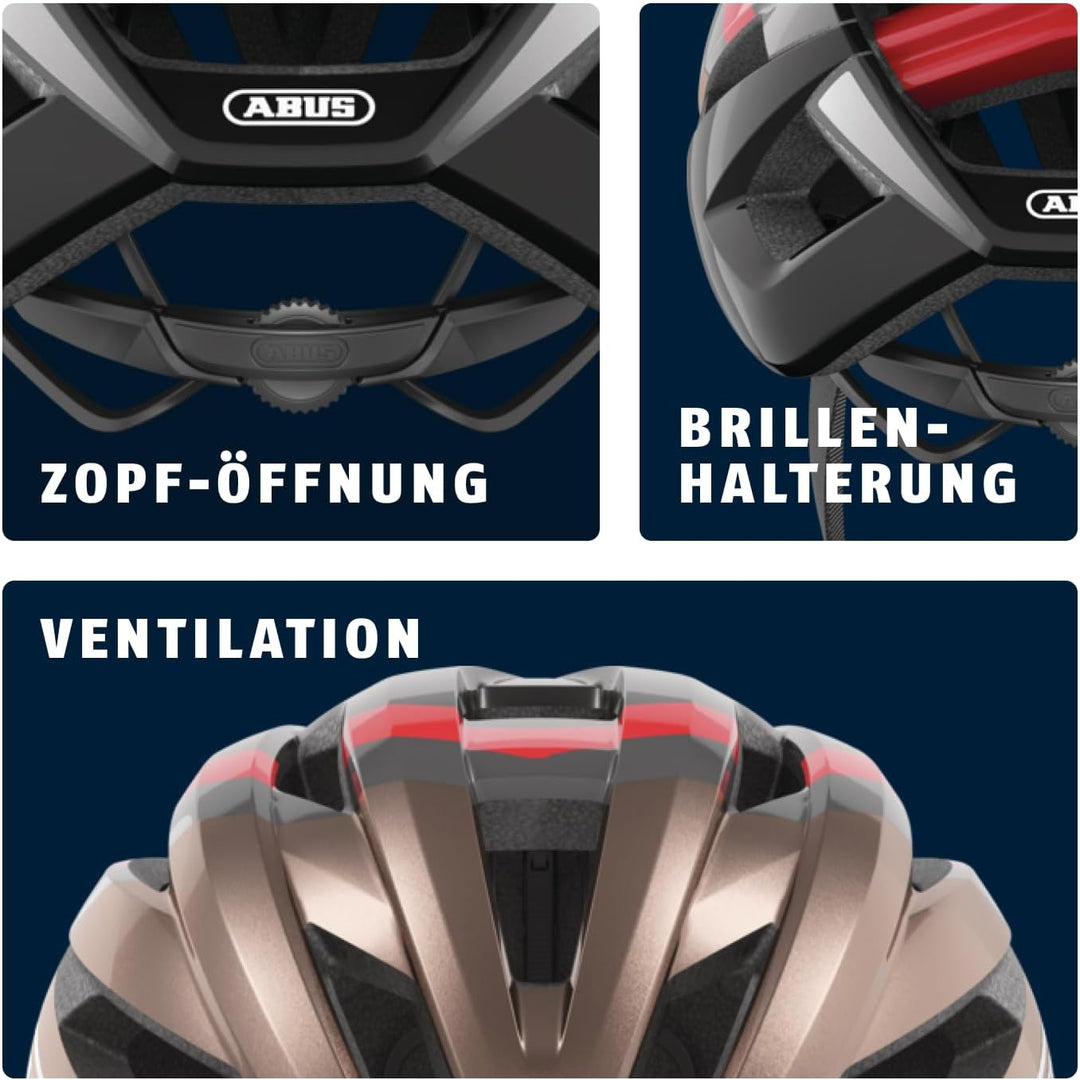 ABUS Rennradhelm StormChaser - Leichter und komfortabler Fahrradhelm für professionellen Radsport fü