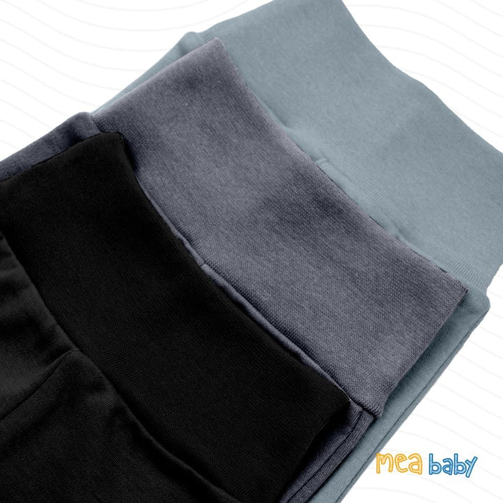 MEA BABY 5er Pack Baby Hosen Unisex für Jungen &amp; Mädchen | Pumphose aus 100% Baumwolle mit breitem B