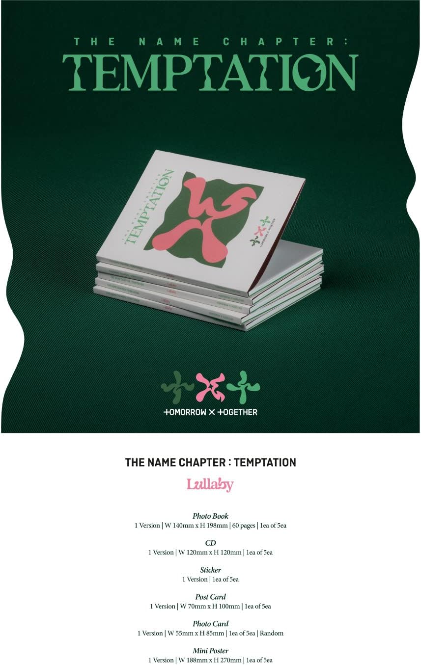 TOMORROW X TOGETHER TXT - THE NAME CHAPTER : TEMPTATION [Lullaby ver.] Album (Random ver.), Random V