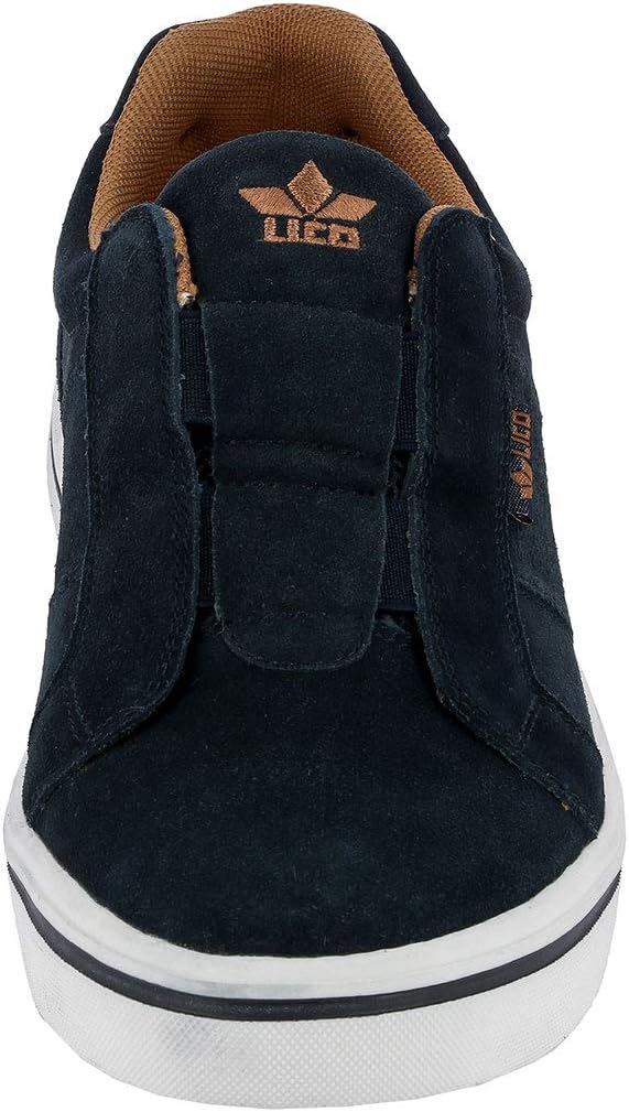 Lico Unisex Jimdo Slipper Slip On Sneaker 44 EU Marine Braun, 44 EU Marine Braun