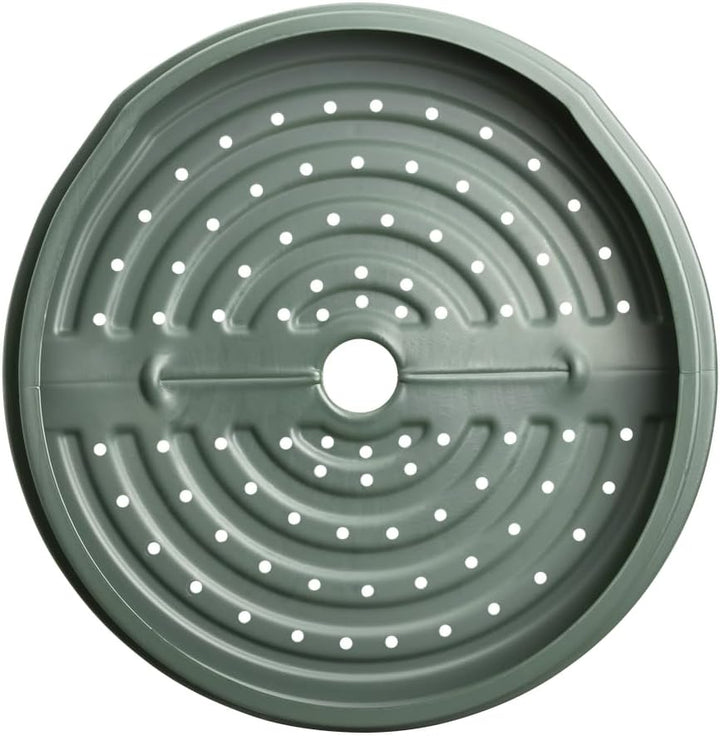Elho Green Basics Komposter 200L Boden Platte - 100% Recyceltem Plastik - L 68.9 x B 69.9 x H 8.0 cm