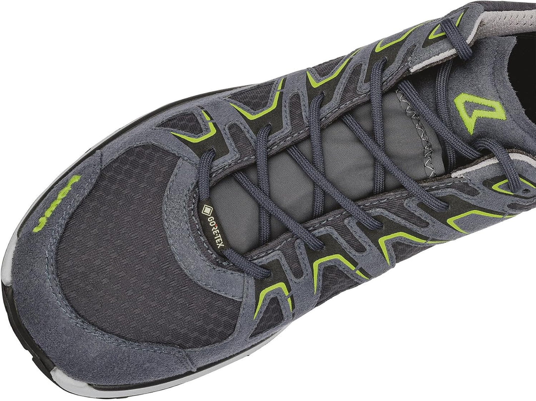 LOWA Halbschuh INNOX EVO GTX LO 44.5 EU Stahlblau Limone, 44.5 EU Stahlblau Limone