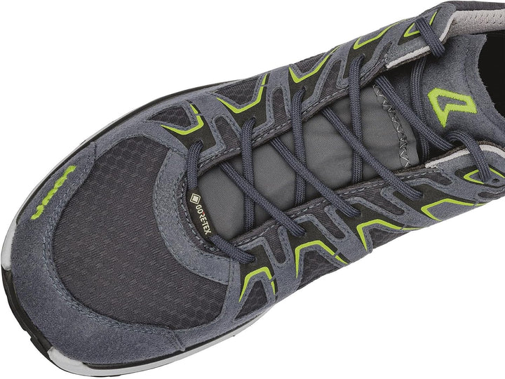 LOWA Halbschuh INNOX EVO GTX LO 44.5 EU Stahlblau Limone, 44.5 EU Stahlblau Limone