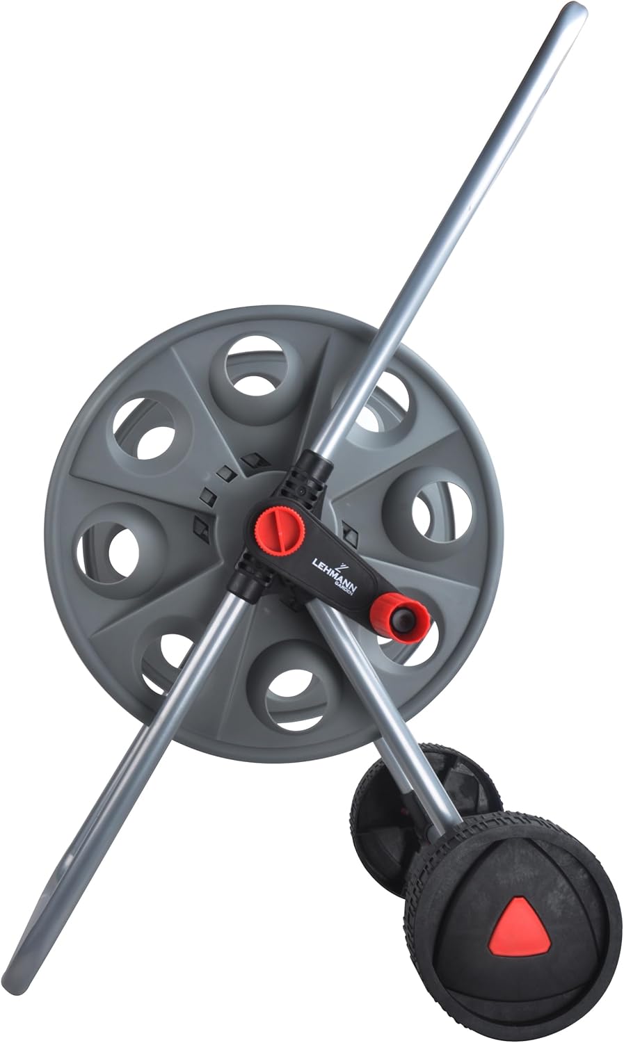 LEHMANN Schlauchwagen, Gartenschlauchwagen, für bis zu 45m 1/2" oder 3/4" Schlauch, Stahlkonstruktio