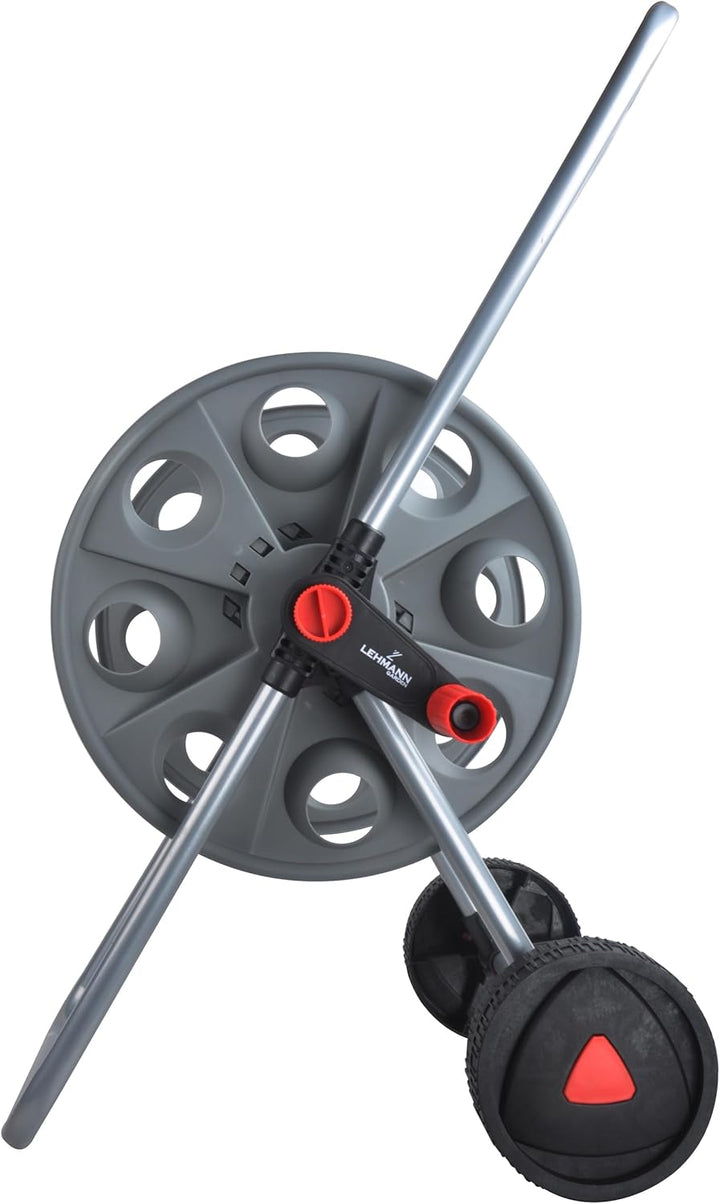 LEHMANN Schlauchwagen, Gartenschlauchwagen, für bis zu 45m 1/2" oder 3/4" Schlauch, Stahlkonstruktio