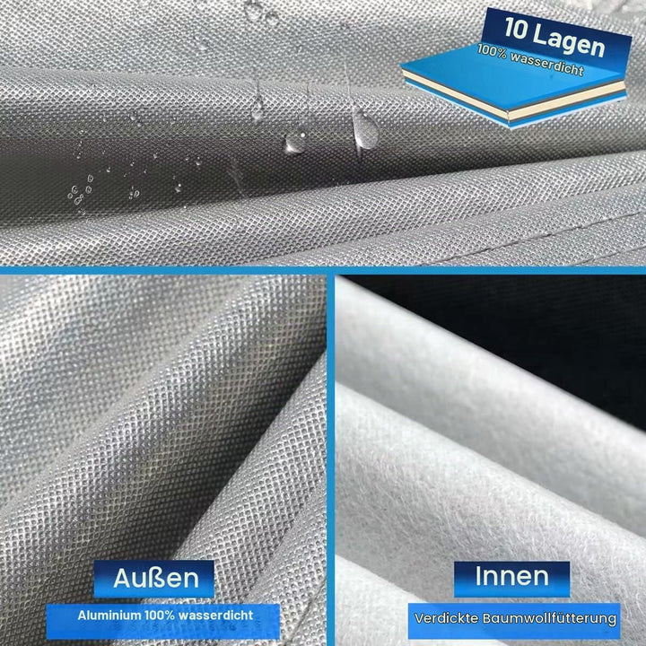 Holthly Autoabdeckung SUV 100% Wasserdicht, Auto Abdeckplane für SUV Vollgarage Regen Sonne Staub UV