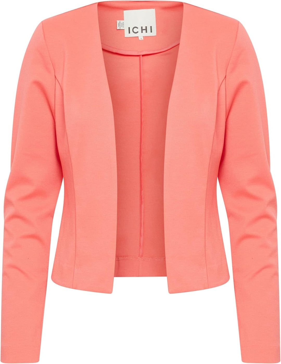 ICHI IHKATE Short BL Damen Blazer Kurzblazer Jacke Kurzblazer mit Stretch M Calypso Coral (171744),