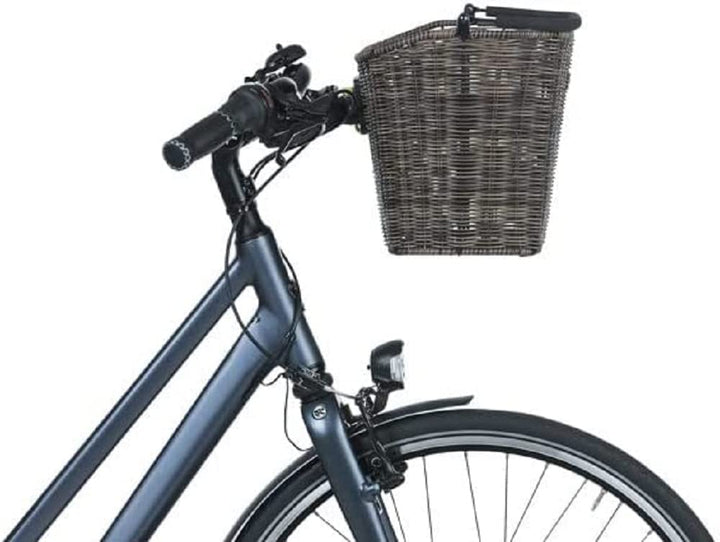 Basil Bremen Vorderradkorb (Rattan-Look) // abnehmbar Braun, Braun