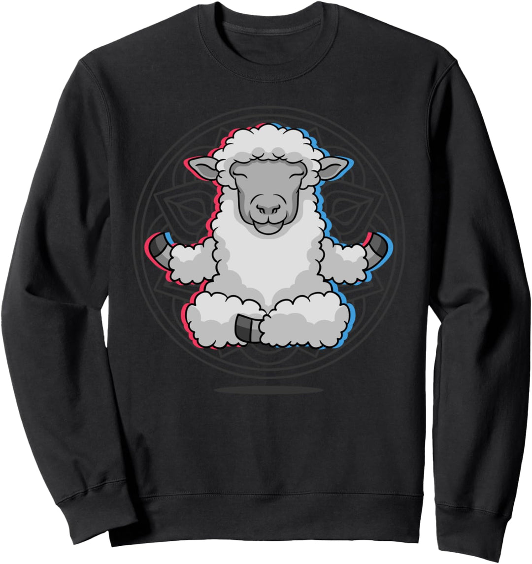 Yoga Schaf Meditation Acro Vinyasa Hatha Schaf Yoga Sweatshirt
