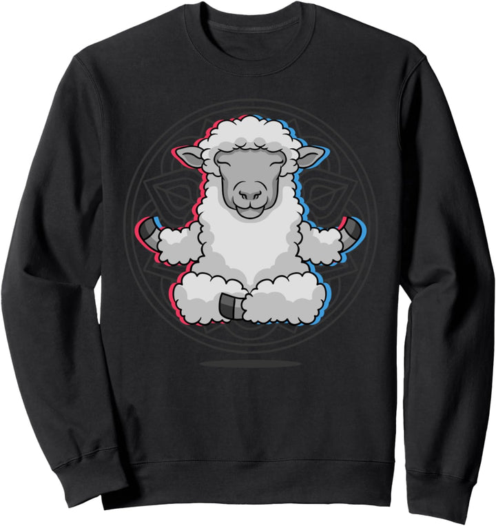 Yoga Schaf Meditation Acro Vinyasa Hatha Schaf Yoga Sweatshirt