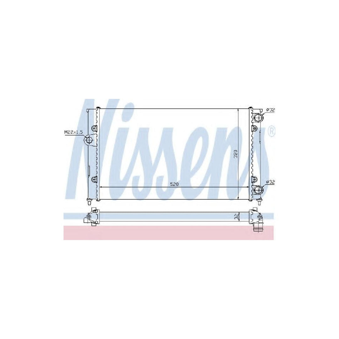 Nissens 651941 Kühler, Motorkühlung