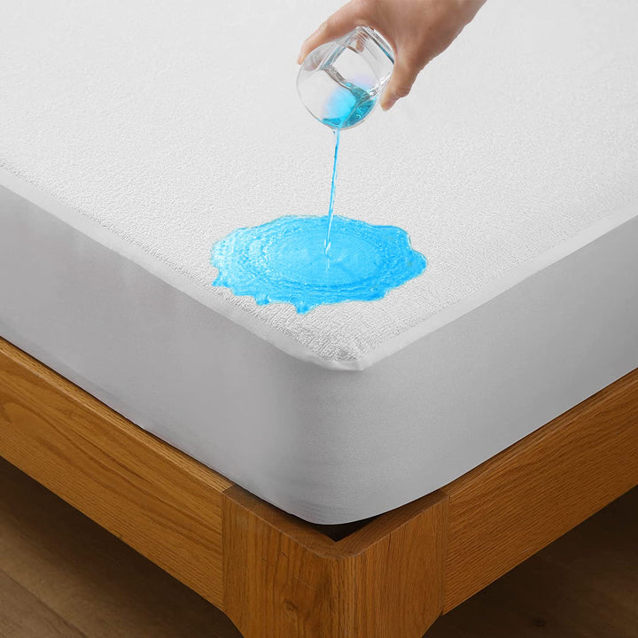 Bedecor Wasserdichter Matratzenschoner 150 x 200 cm, Baumwolle, Hygienische und atmungsaktive Matrat