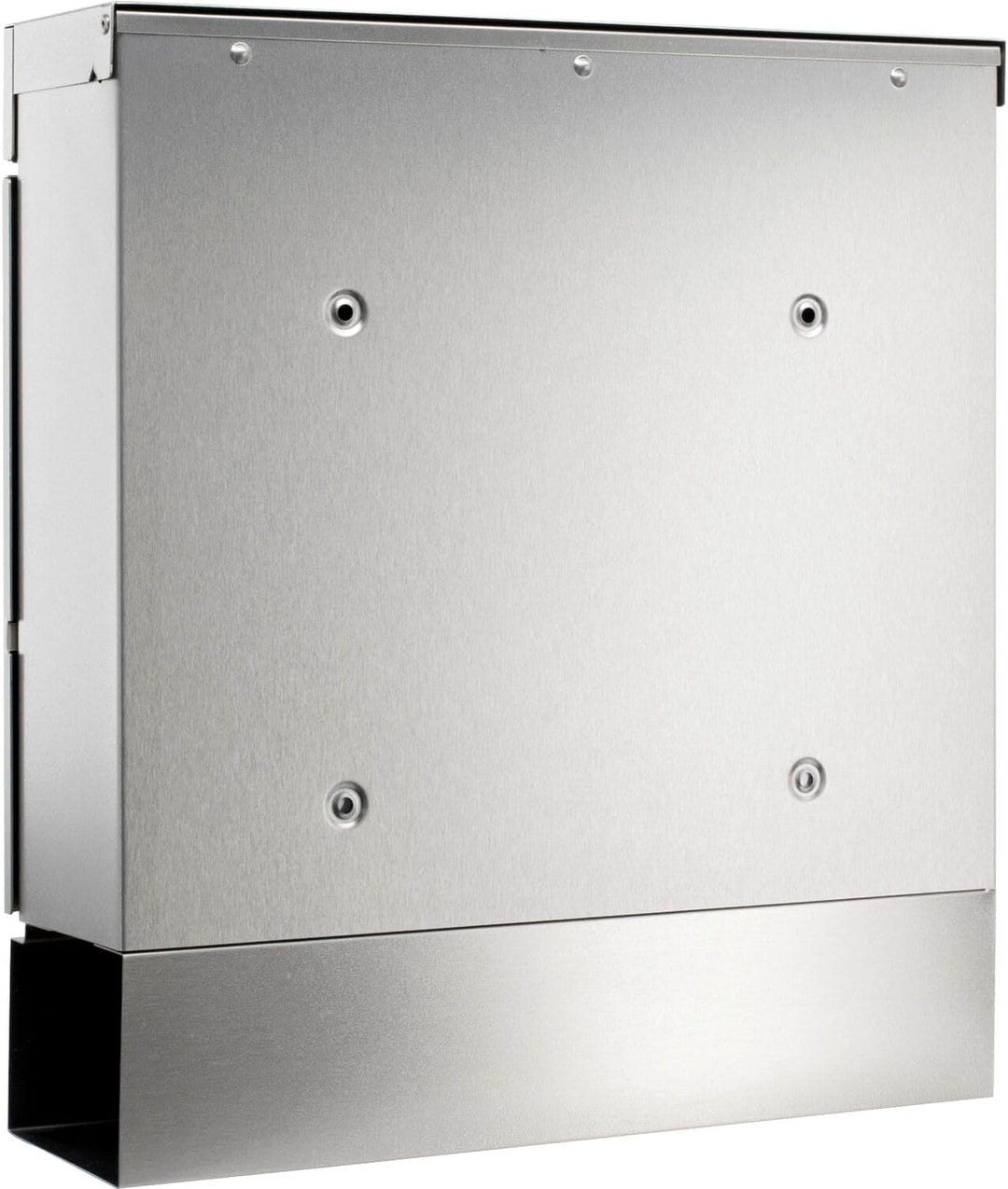 BURG-WÄCHTER Briefkasten Edelstahl mit Zeitungsbox, DIN C4 Einwurf-Format, Mit 2 Schlüssel, Seattle