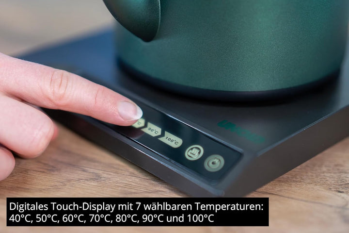 Unold 18217 Blitzkocher Jade, Wasserkocher, 1.000 W, 0,6L – 360° drehbar, mit Warmhaltefunktion, 7 w