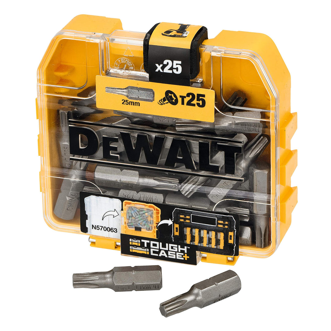 DEWALT Bitbox DT7962 Torx 25 Länge 25 mm Inhalt, 25 Stück,DP43-QZ, Torx 25