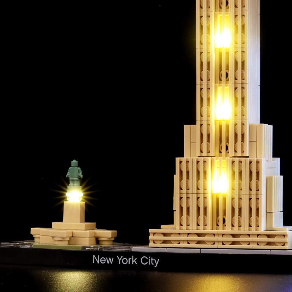 BRIKSMAX Led Beleuchtungsset für Lego Architecture New York City, Kompatibel Mit Lego 21028 Baustein