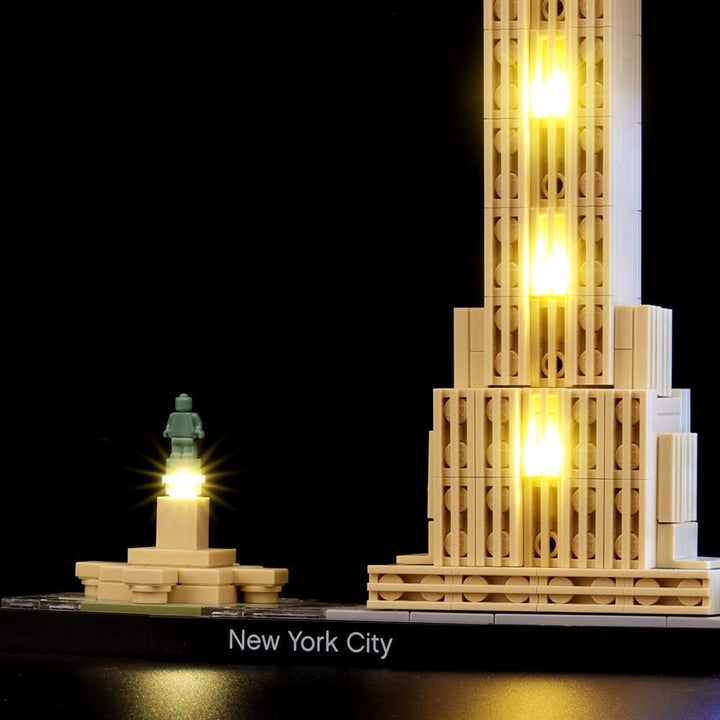 BRIKSMAX Led Beleuchtungsset für Lego Architecture New York City, Kompatibel Mit Lego 21028 Baustein