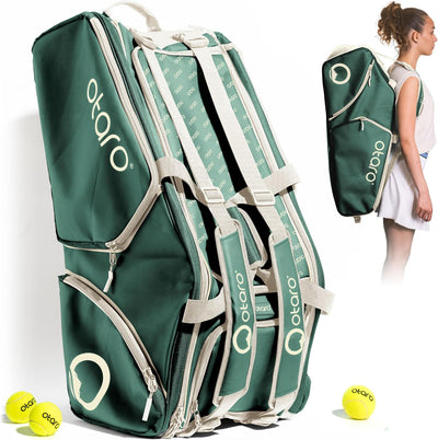 Otaro Tennistasche (82L) Premium Schlägertasche | Tennis, Badminton Schläger, Padel Schläger oder Sq