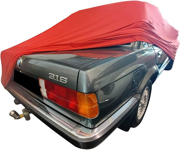 Indoor Autoabdeckung kompatibel mit BMW 3-Series (E30) SUPER Soft Stretch