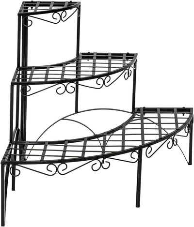 TecTake Pflanzentreppe Blumenbank 3 Stufen - belastbar bis 30 kg - ca. 60x60x60cm - Diverse Modelle