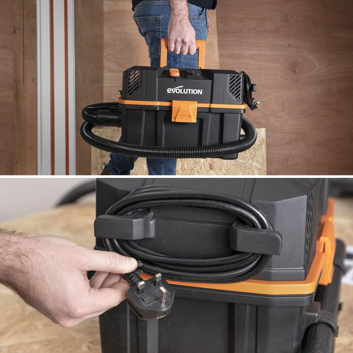 Evolution Power Tools R15VAC (EU) Nass-/Trockensauger, Black Kabelgebunden Mehrzwecksauger