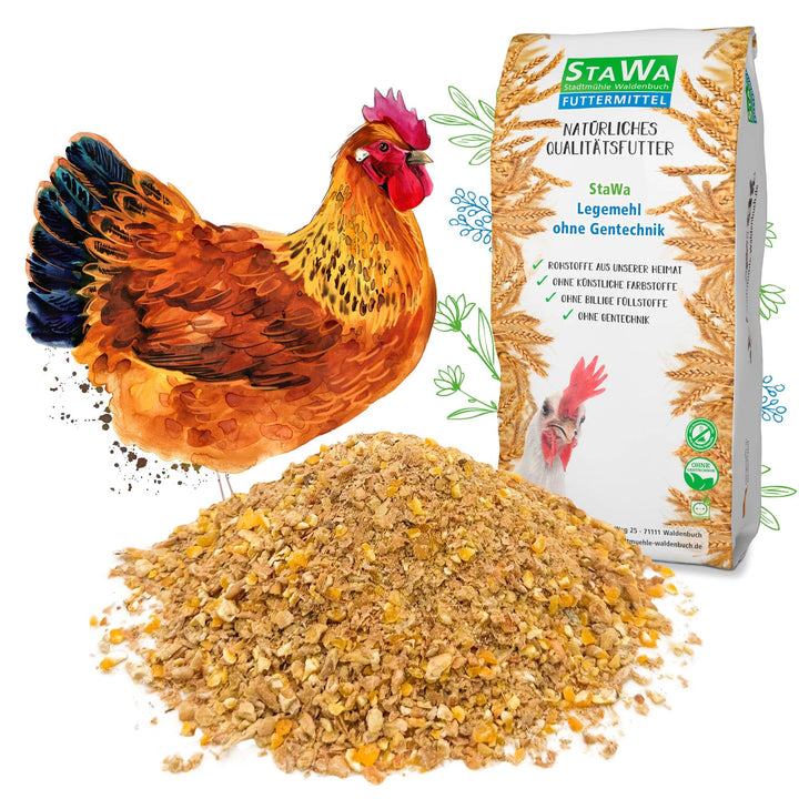 STAWA Legemehl Basis, ohne Gentechnik, Hühnerfutter, 25 kg, 25 kg