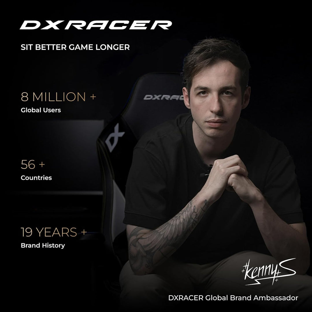 DXRacer Prince L Rosa Stoff das Orginal Gaming Stuhl, Schreibtischstuhl, Bürostuhle, Office Chair, D