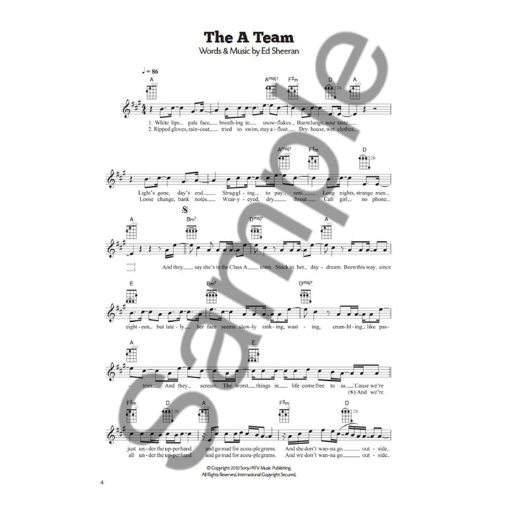 101 Hits For Ukulele (Red Book), Taschenbuch
